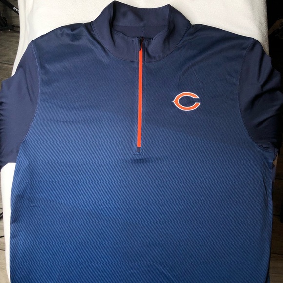 NFL™️ Chicago Bears Cool Base Combine 1/4-Zip Long Sleeve Raglan Top Size (XL) - Picture 5 of 15